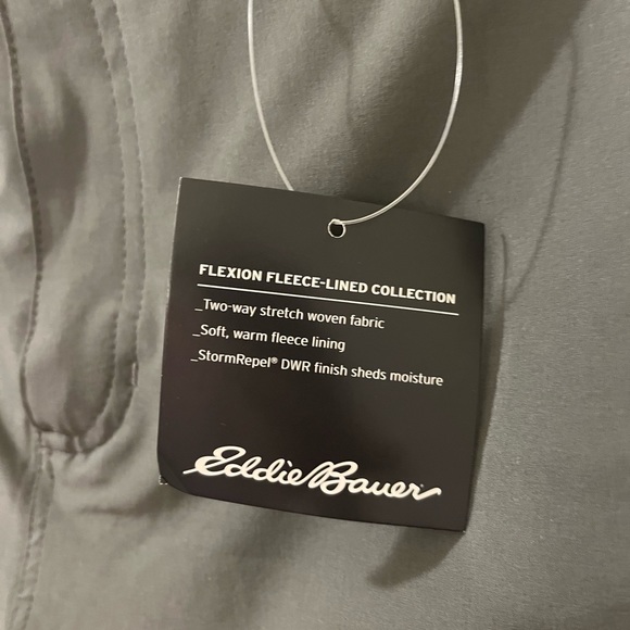 Eddie Bauer Grey Flexion Fleece Lined Pants, size 8 - Picture 5 of 9